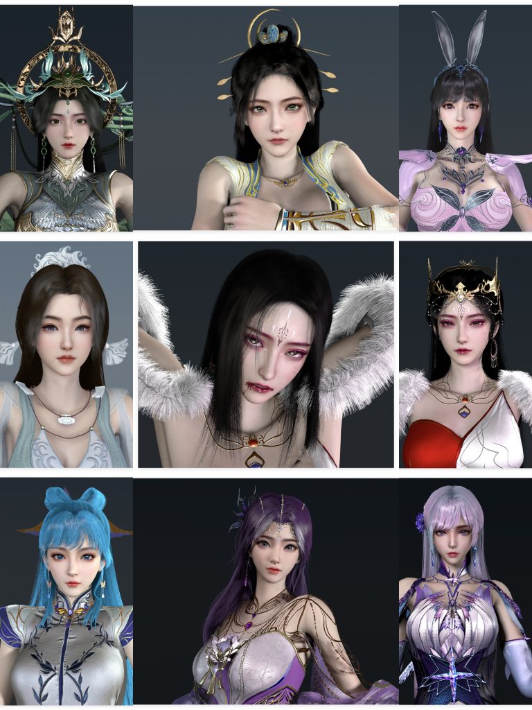 人物卡模型大礼包-电脑玩家